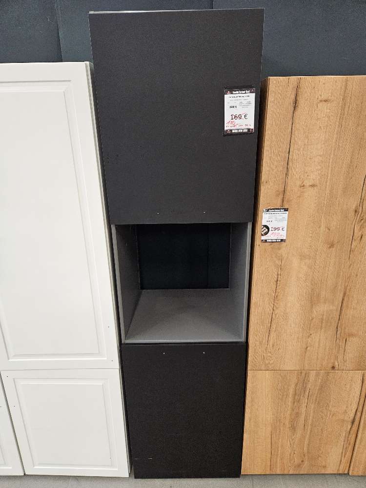Küche Gerateumbauschrank Anthrazit statt 399€