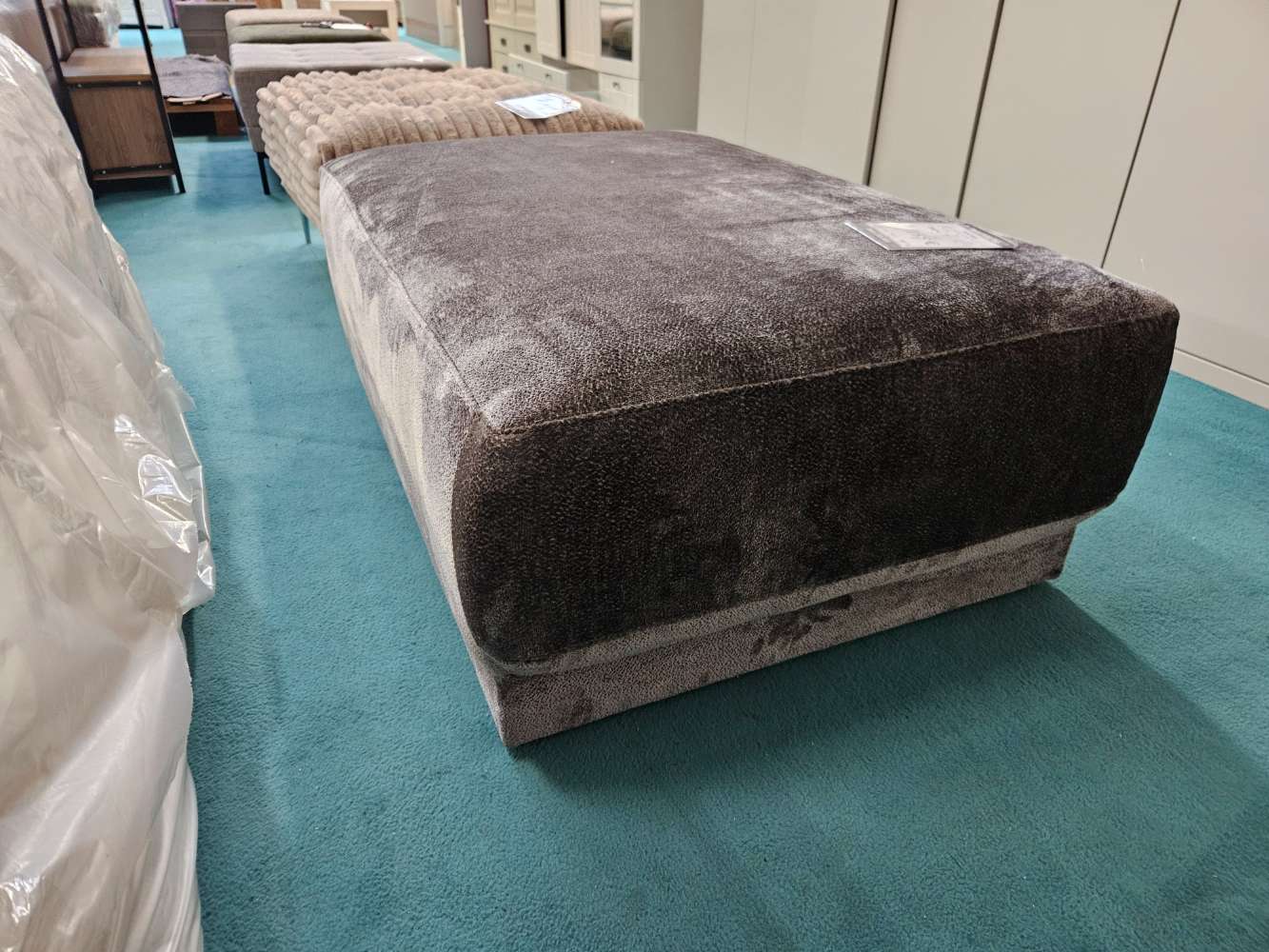 Hocker Bouncle Stoff Grau statt 259€