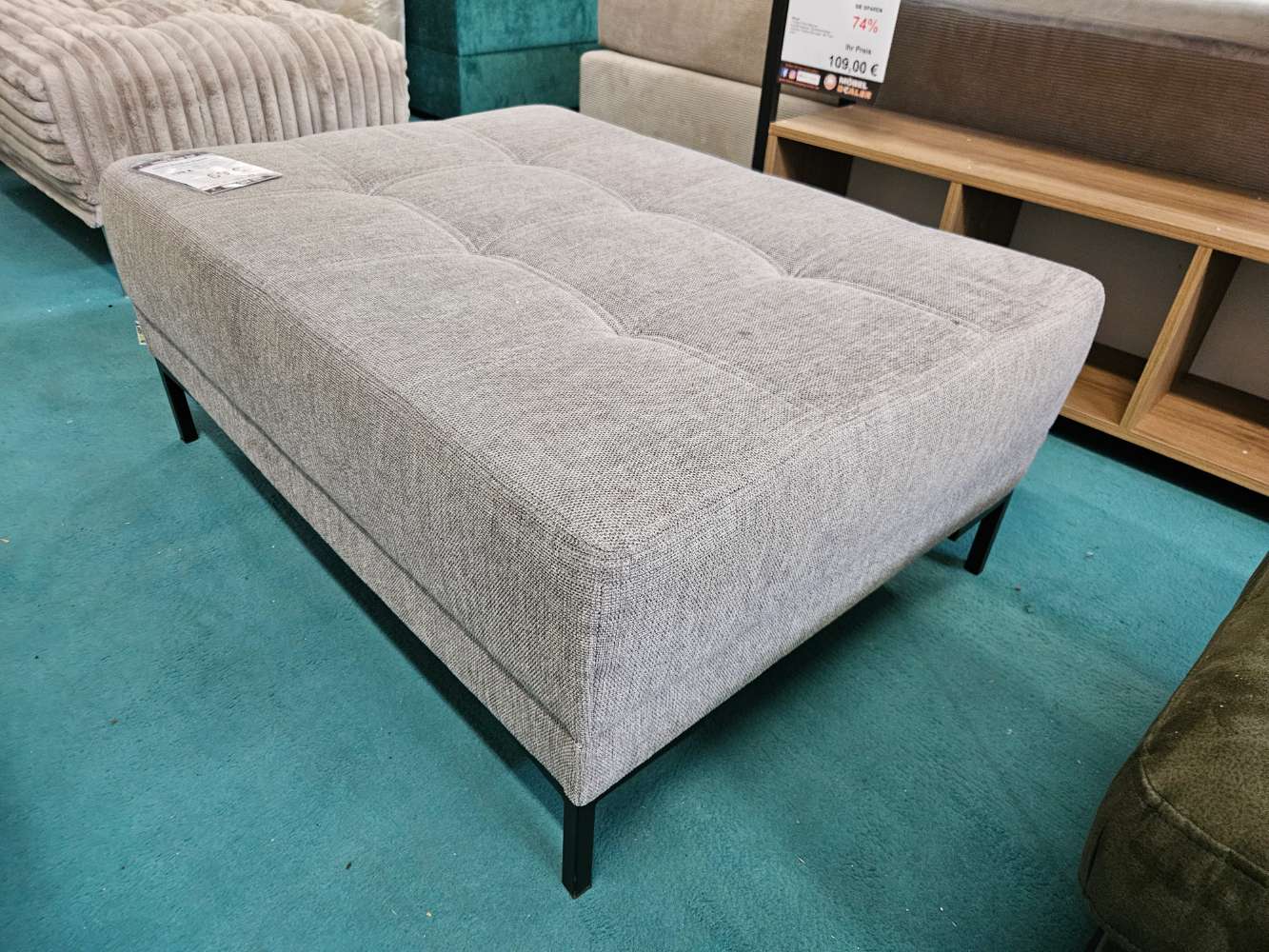 smart Hocker Garda Webstoff grau statt 129€