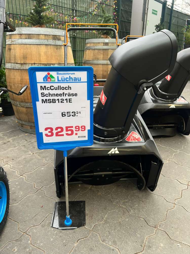 McCulloch Schneefräse MSB121E