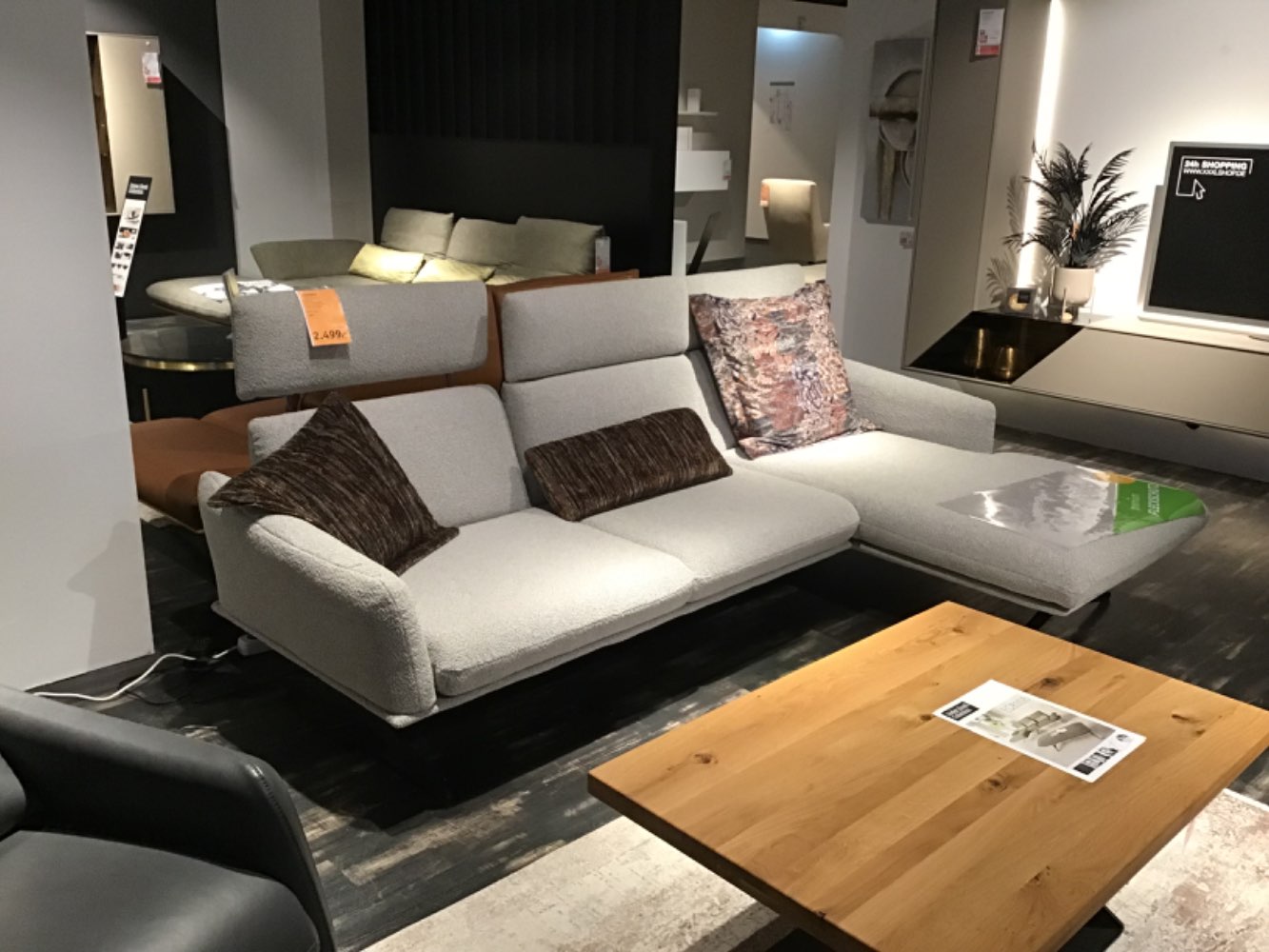 XXXLutz Ausstellungsstück Möbel Ecksofa Novoli grau