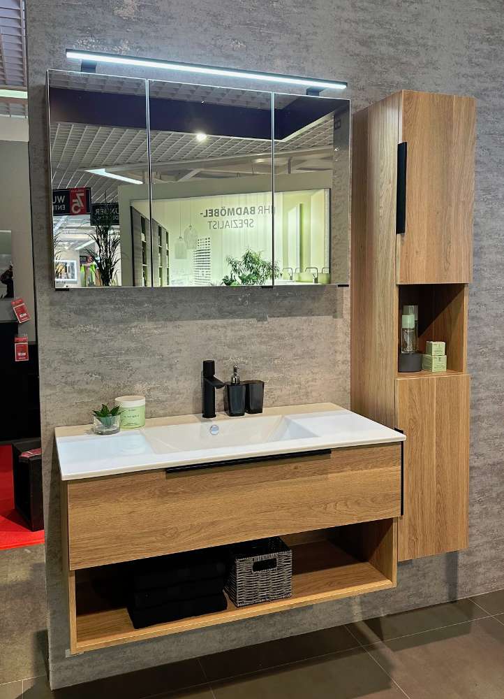 Badkombination Cuneo Eiche braun ⚡️Sparpreis⚡️