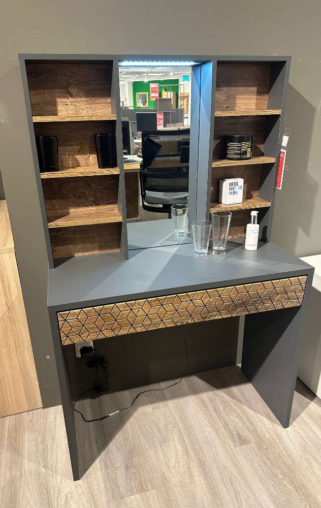 Schminktisch Graphit / Ribbeck Eiche Nb. ⚡️Sparpreis⚡️