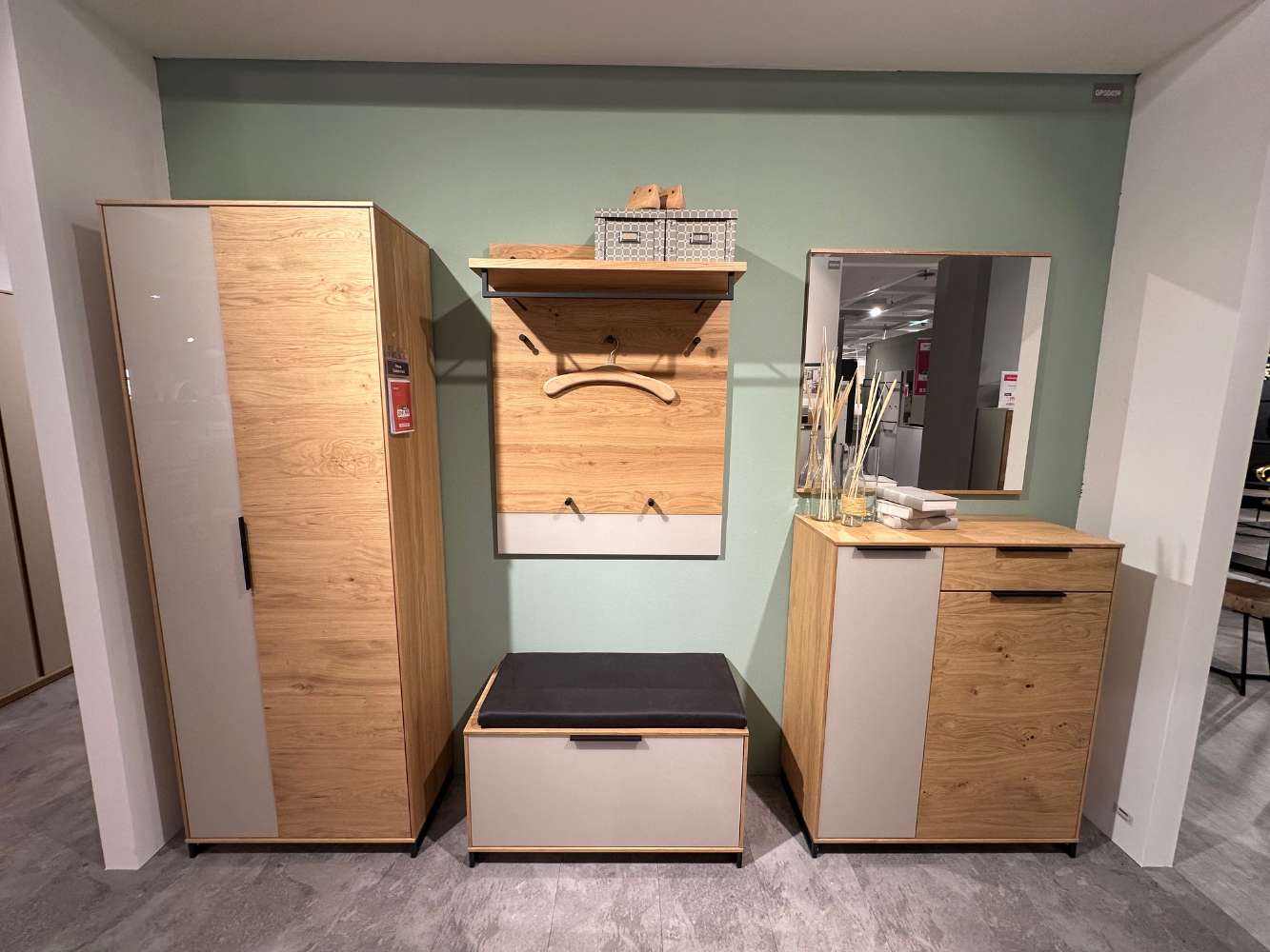 Garderobe Balkeneiche Eiche bianco ⚡️Sparpreis⚡️