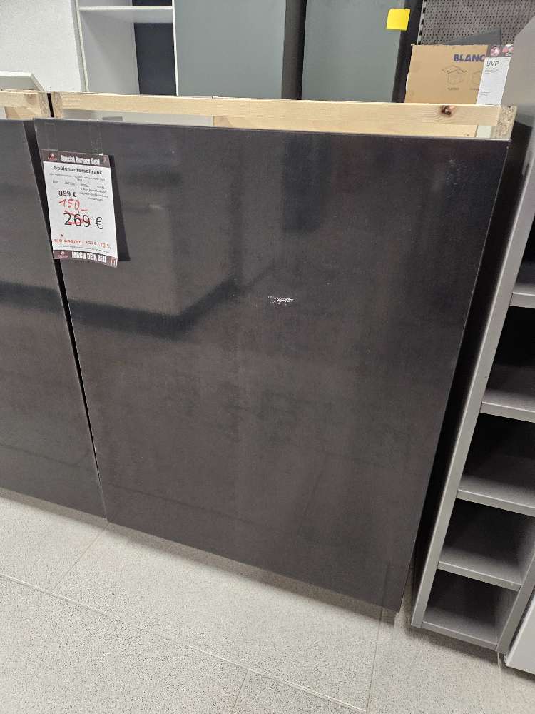 Küche Spülenunterschrank Mülltrennsystem Schwarz statt 899€