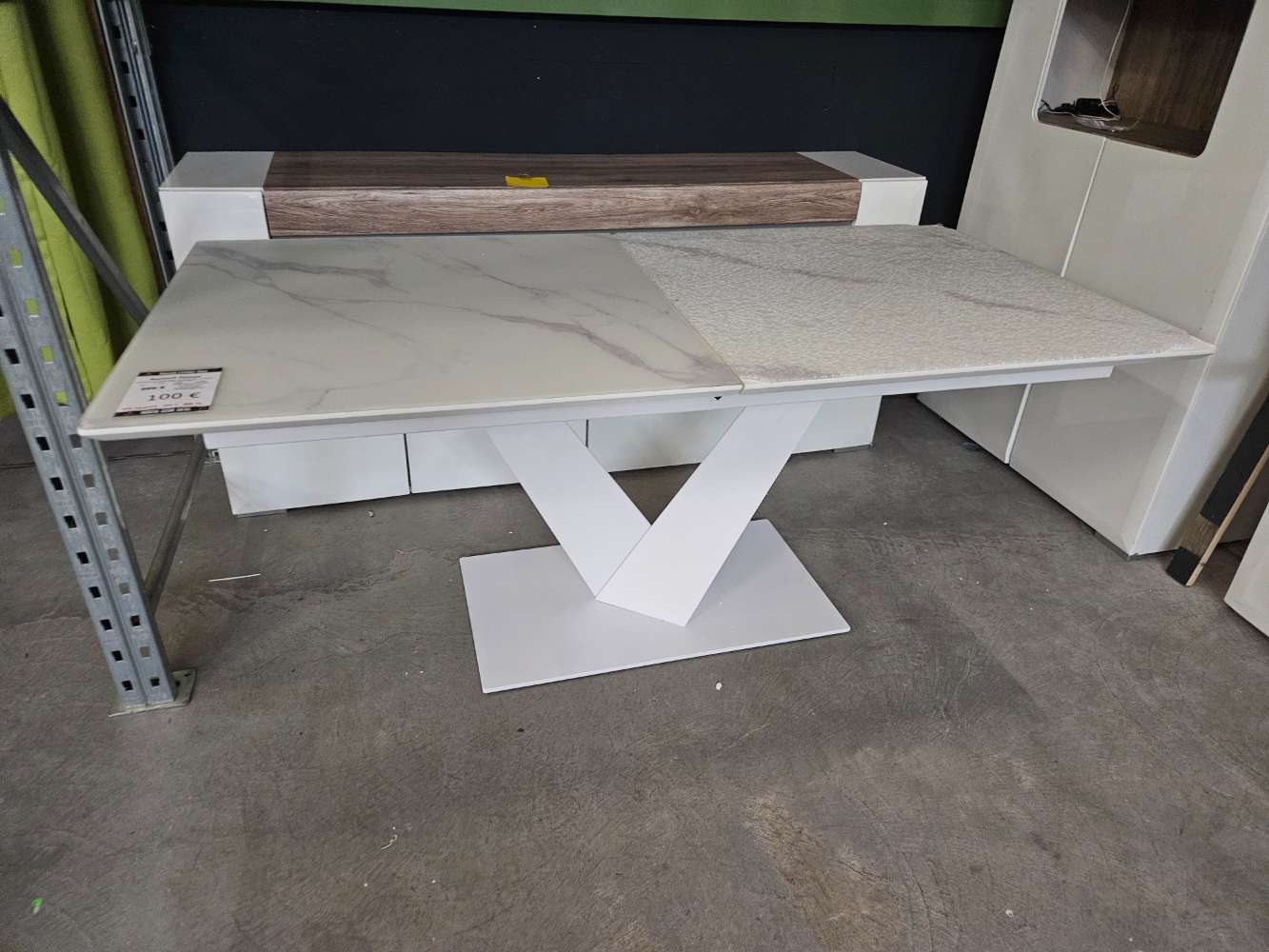 Esstisch Tammy weiß Glas statt 999€