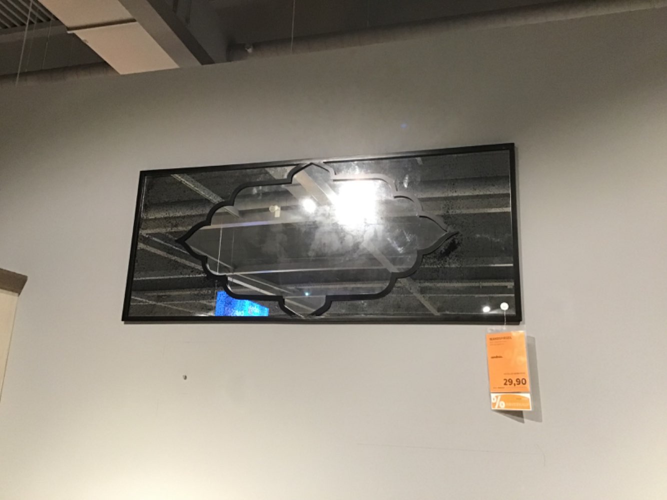 XXXLutz Ausstellungsstück Möbel Wandspiegel Don Metall schwarz