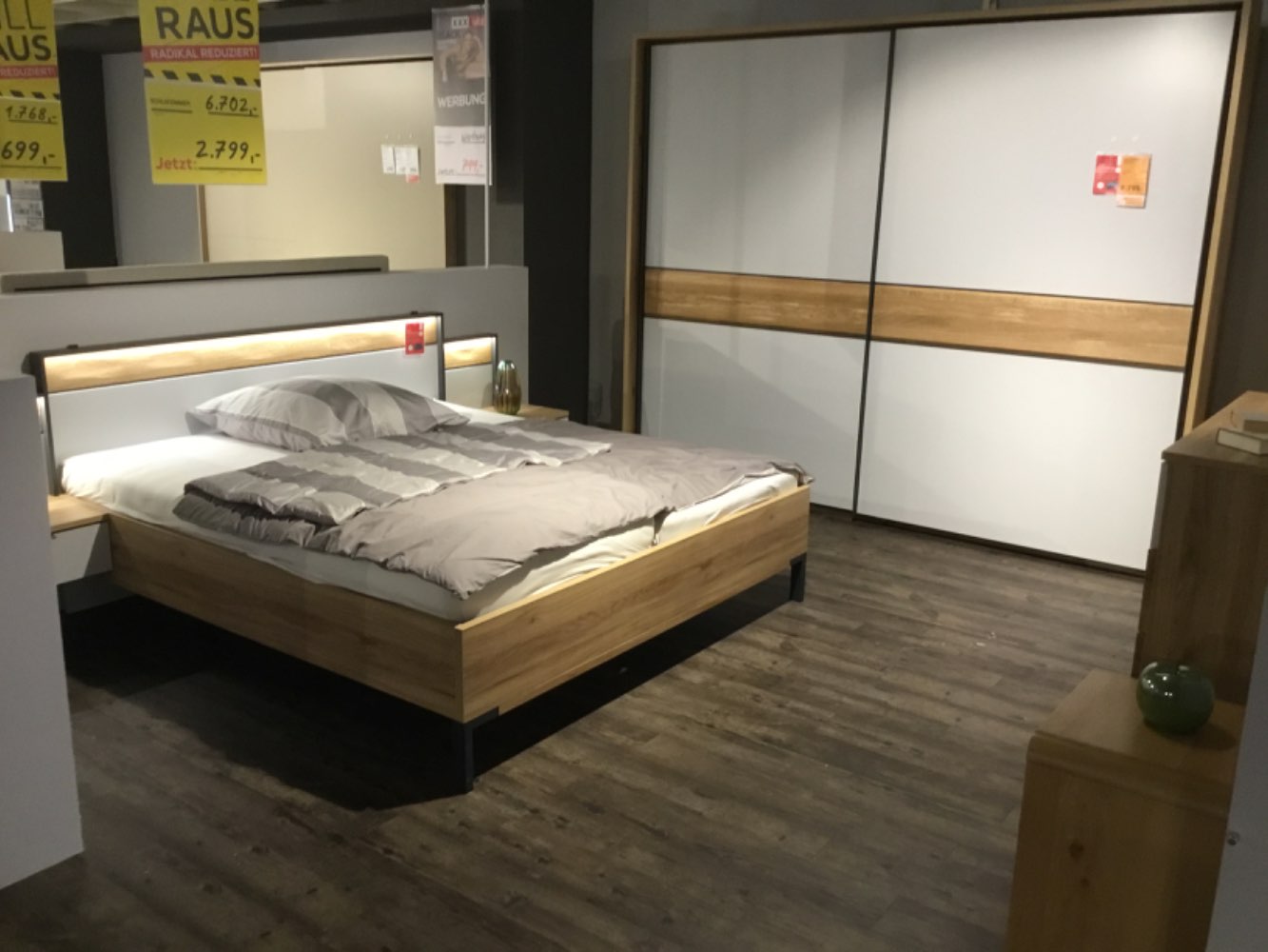 Möbel,Schlafkontor,Schlafzimmer Pesina,Eiche-Hellgrau,XXXLutz