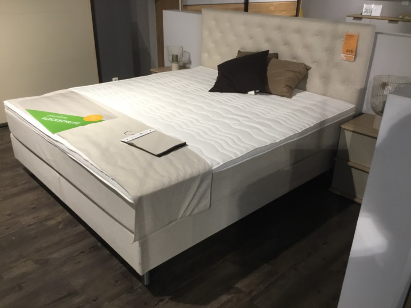 Möbel,Boxspringbett Moonshine,Creme,180/200cm,TFK,XXXLutz