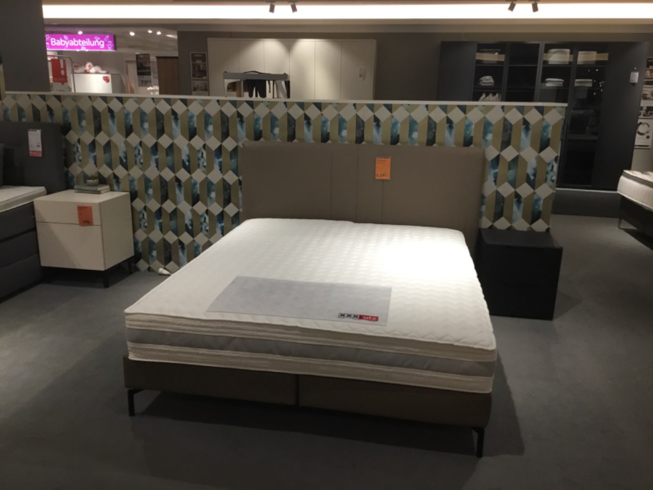 Möbel, Boxspringbett 160x200cm