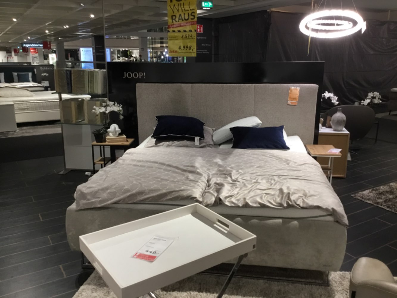 Möbel, Polsterbett 180×200 JOOP beige