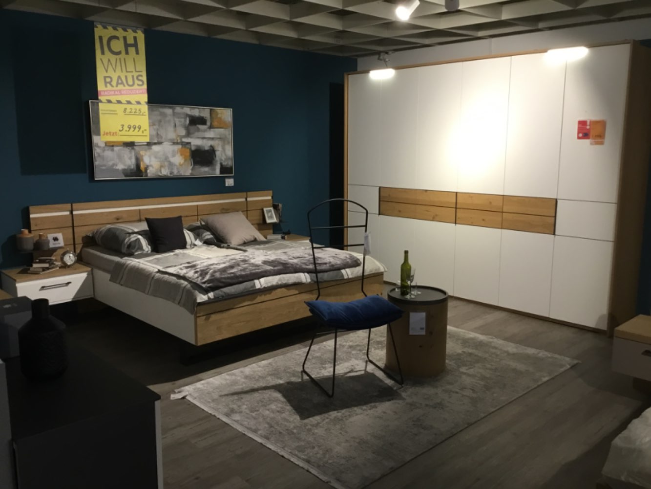 Möbel,Musterring,Schlafzimmer Madiva,Lack Weiß-Furnier,XXXLutz