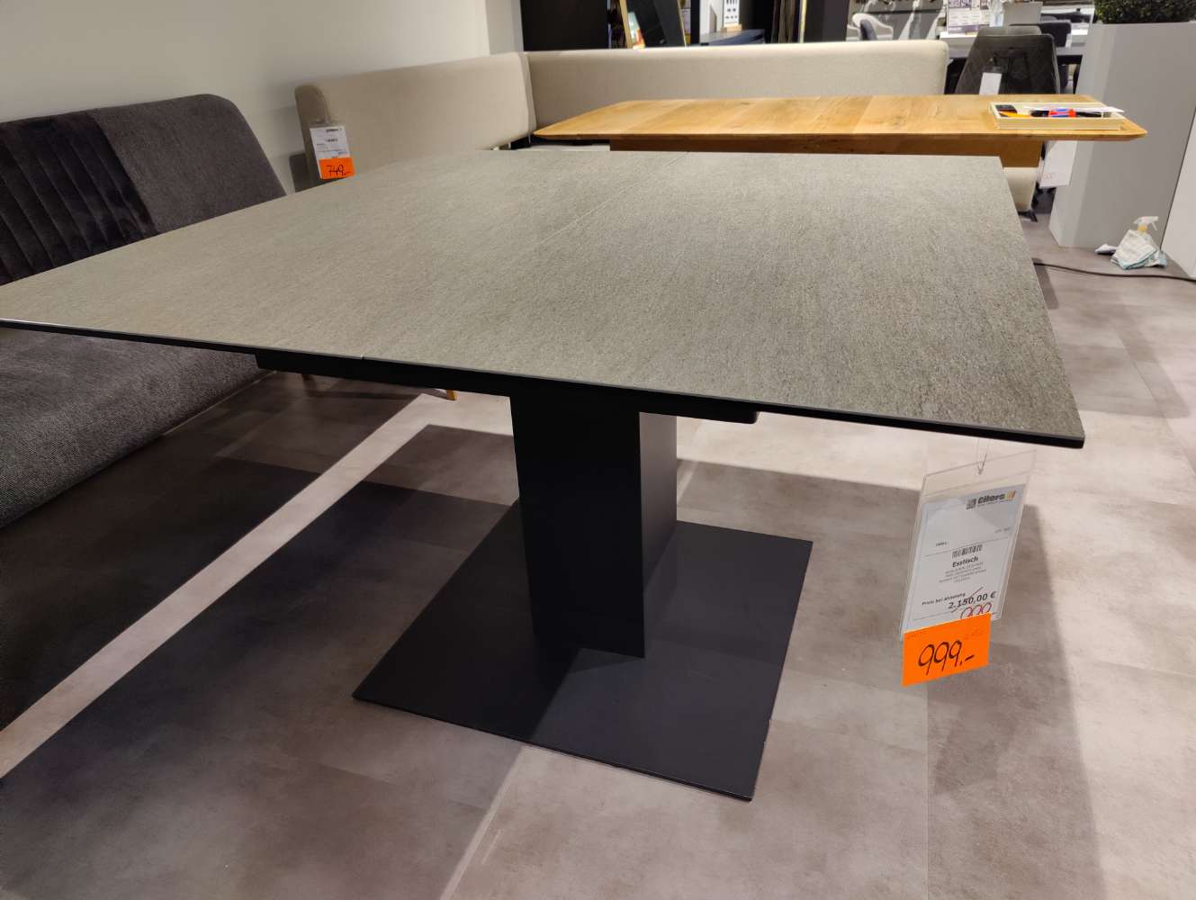 Esstisch – Manacor – Glaskeramik – 120×120 cm – ausziehbar