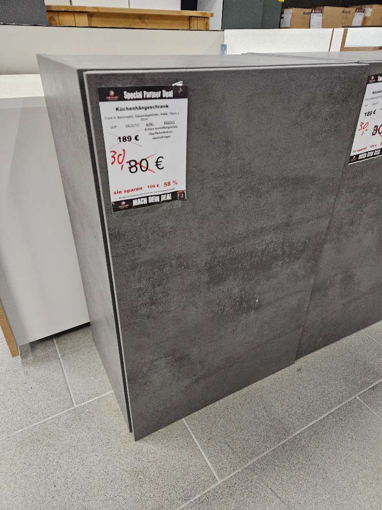 Küche Hängeschrank Betonoptik statt 189€