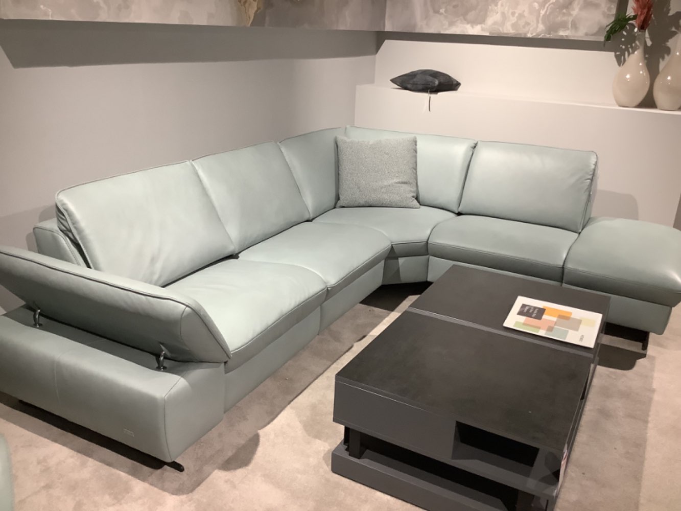 Ecksofa/Lederbezug Jade