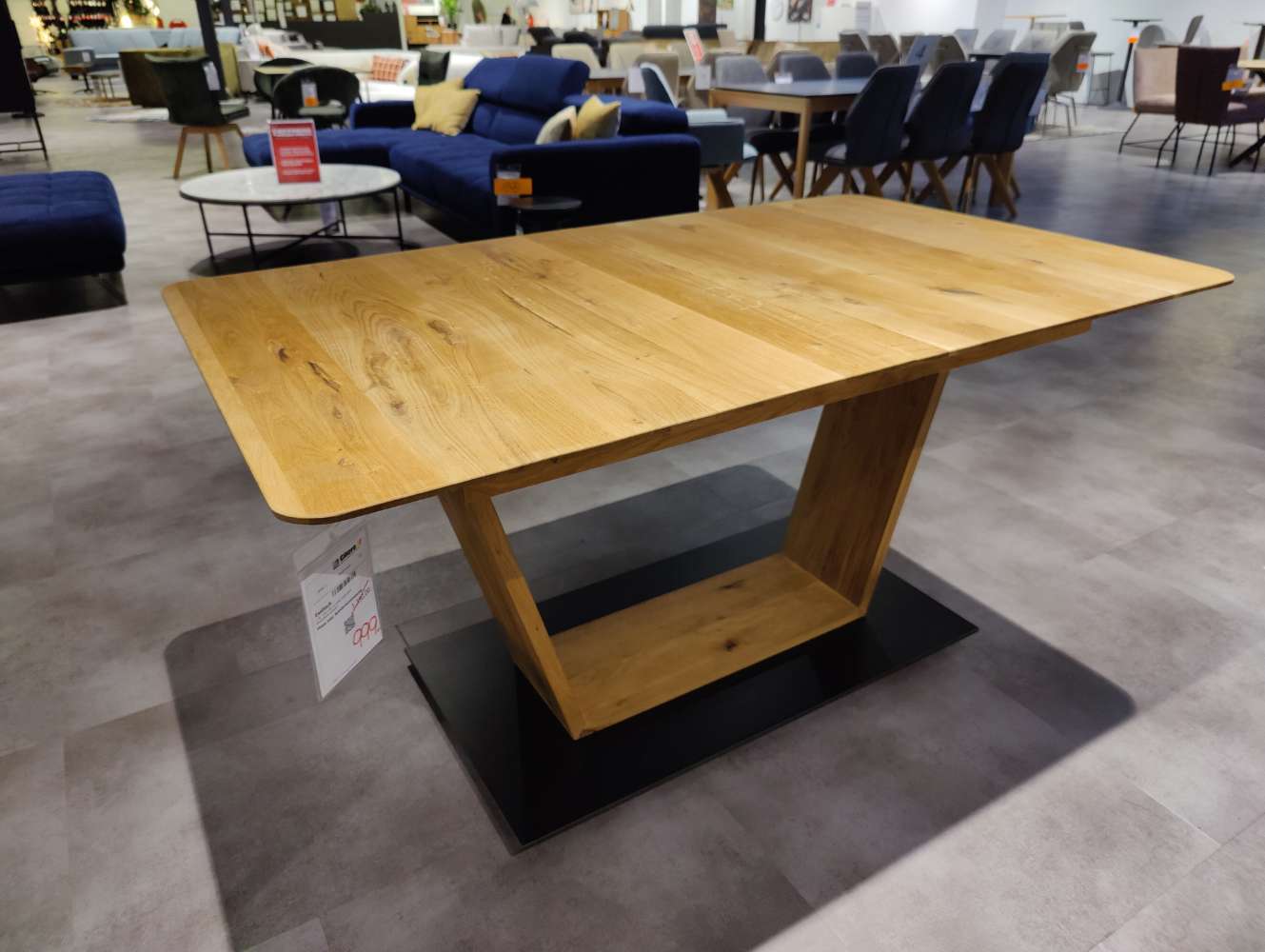 Esstisch – Eiche  rustik geölt – 150 x 90 cm – ausziehbar