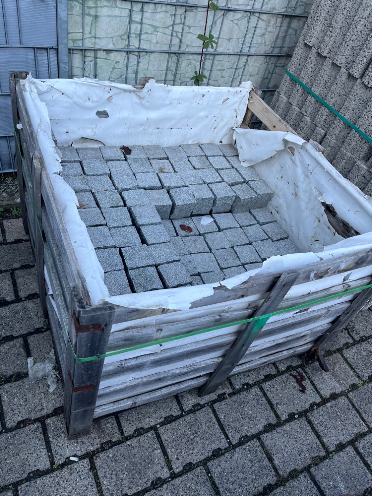 Granit Pflaster 9x9x9 dunkelgrau