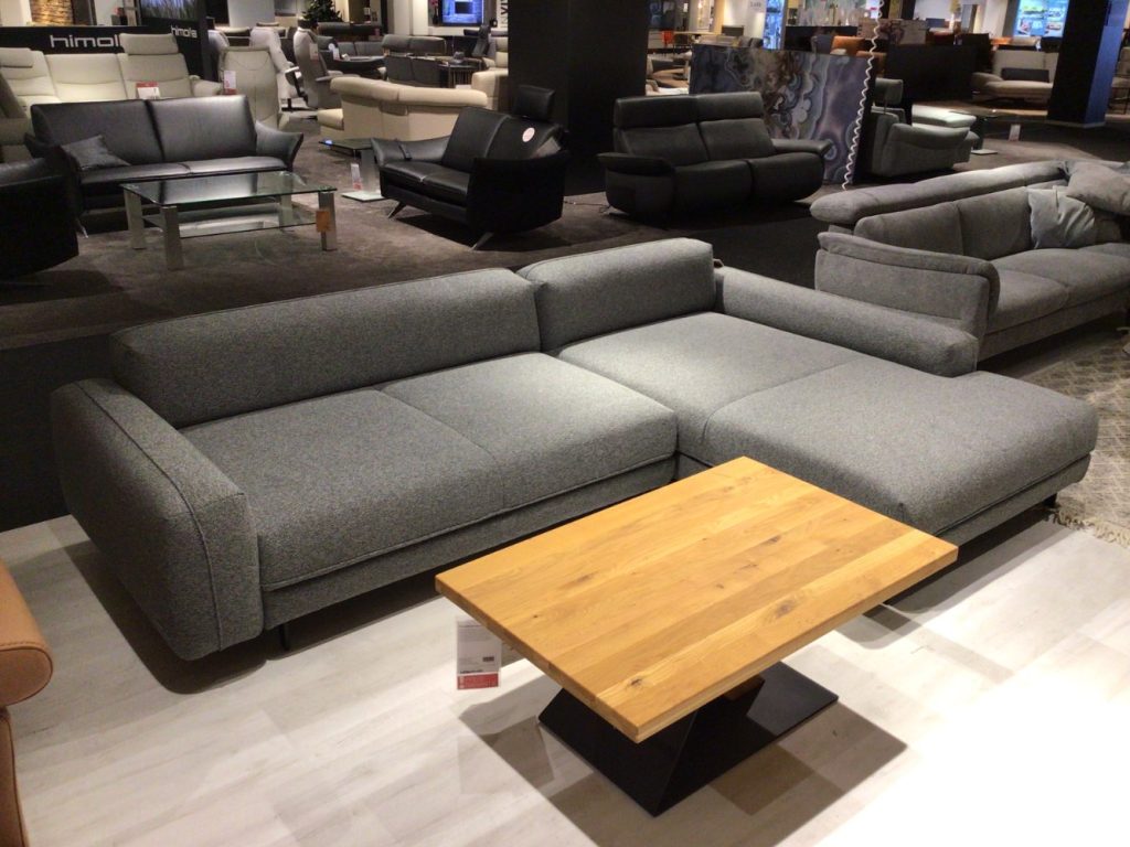 Möbel Ecksofa Modules Himolle Stoff grau – grün XXXLutz Hirschaid