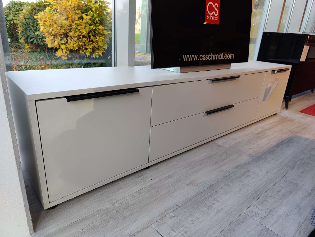 Lowboard – B 216 cm – TV-Lowboard – Kreidegrau