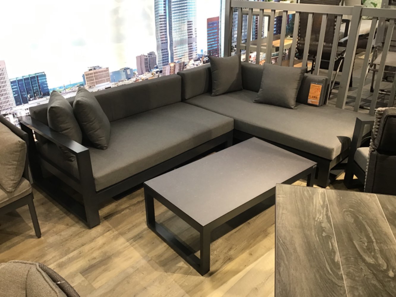 XXXLutz Ausstellungsstück Möbel Loungegarnitur Willis Alu grau