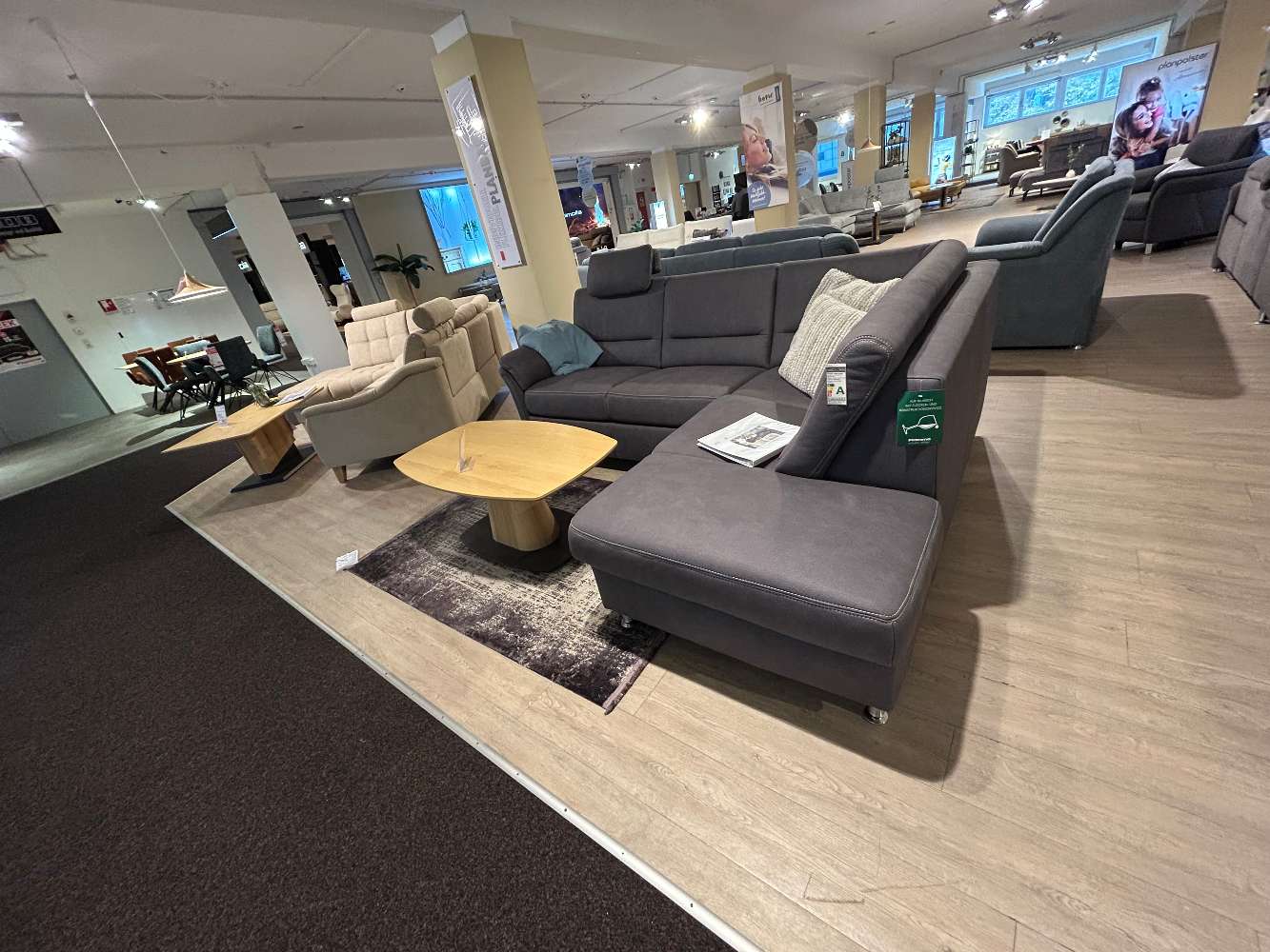 Polsterecke + Sessel