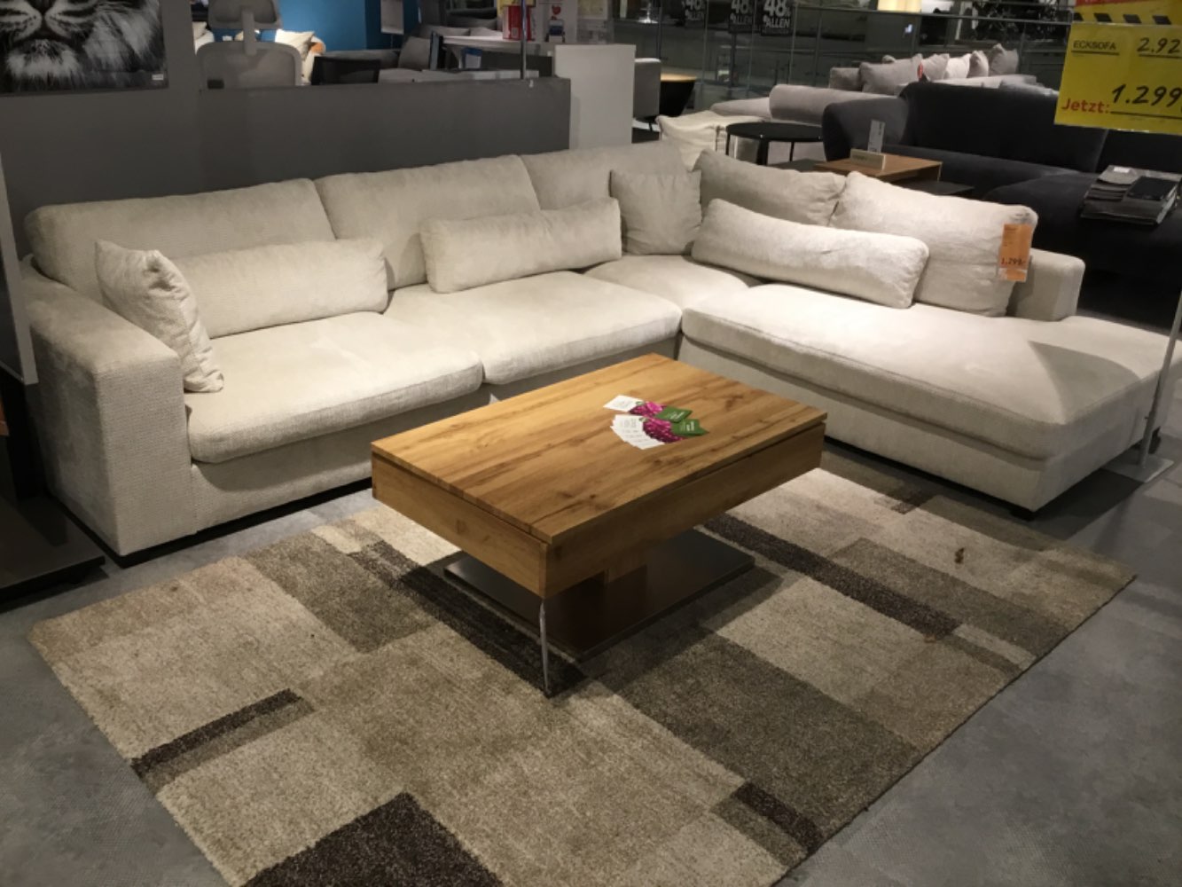 Möbel,Ecksofa Carmex,Greige,ca. 314 cm Breit,XXXLutz