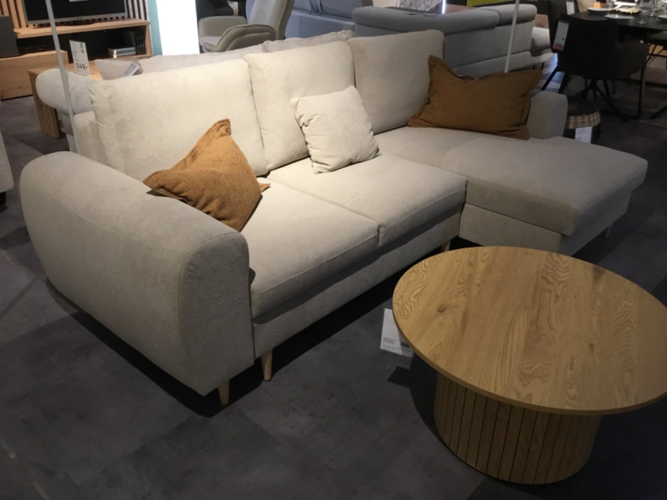 Möbel,Ecksofa Adele,Beige,ca. 250cm Breit,Bettkasten,XXXL