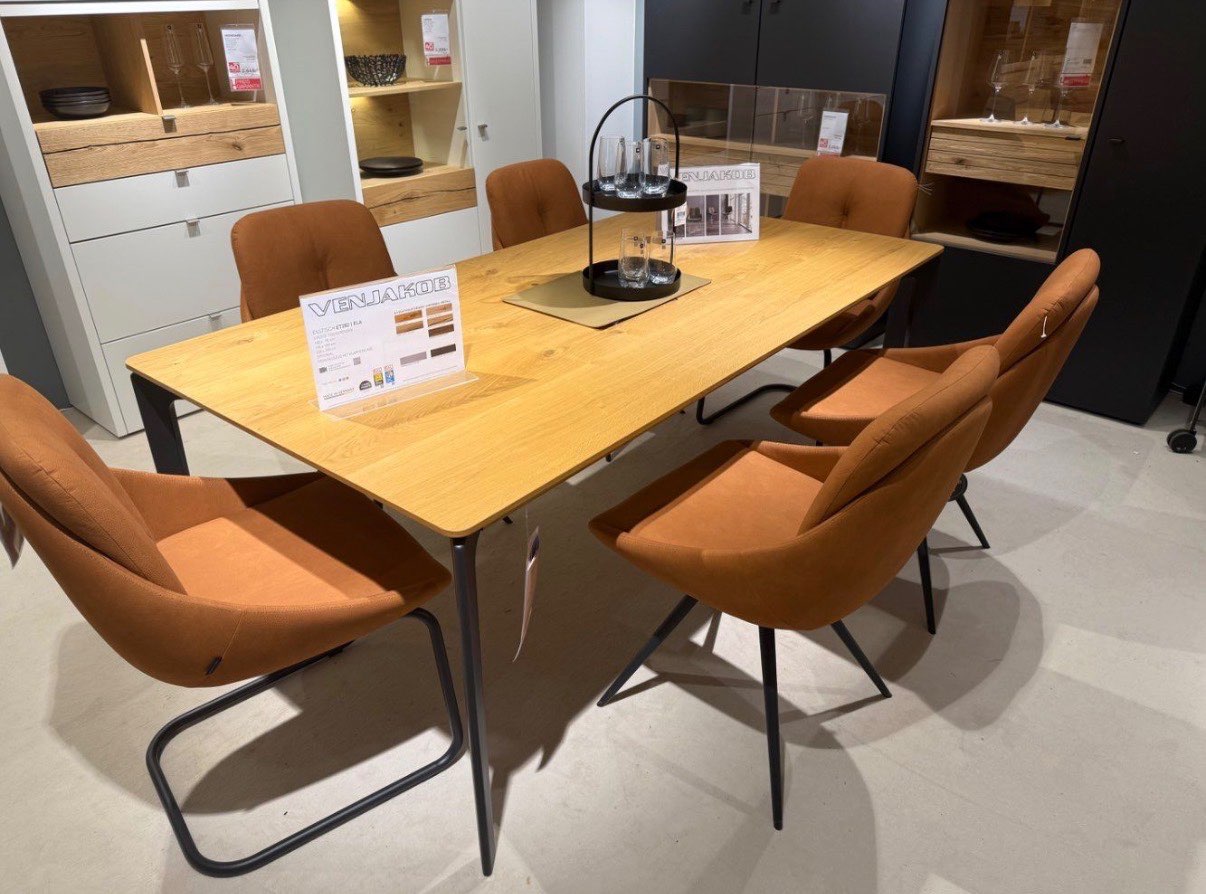 Möbel,VENJAKOB Tisch Ela,190x100x75cm,Eiche,XXXLutz