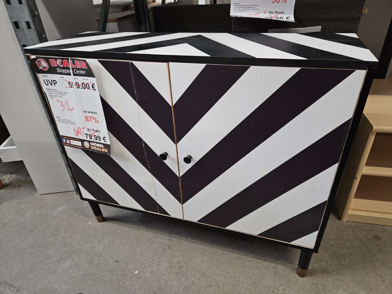 Kommode Schrank Schwarz Weiß statt 179€