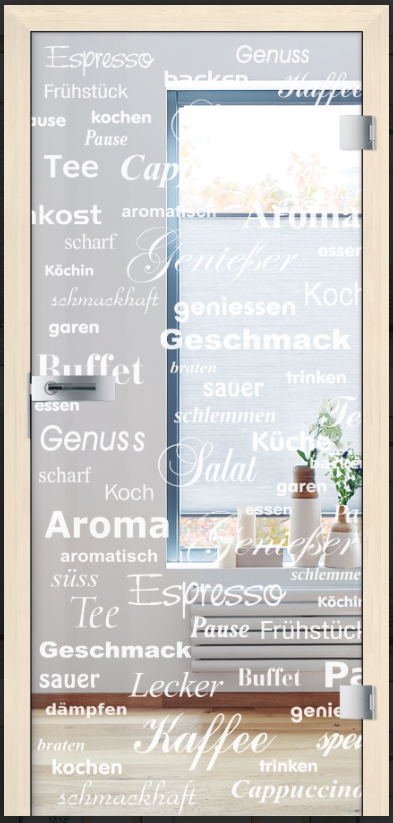 Kunex Ganzglas Schiebetürblatt