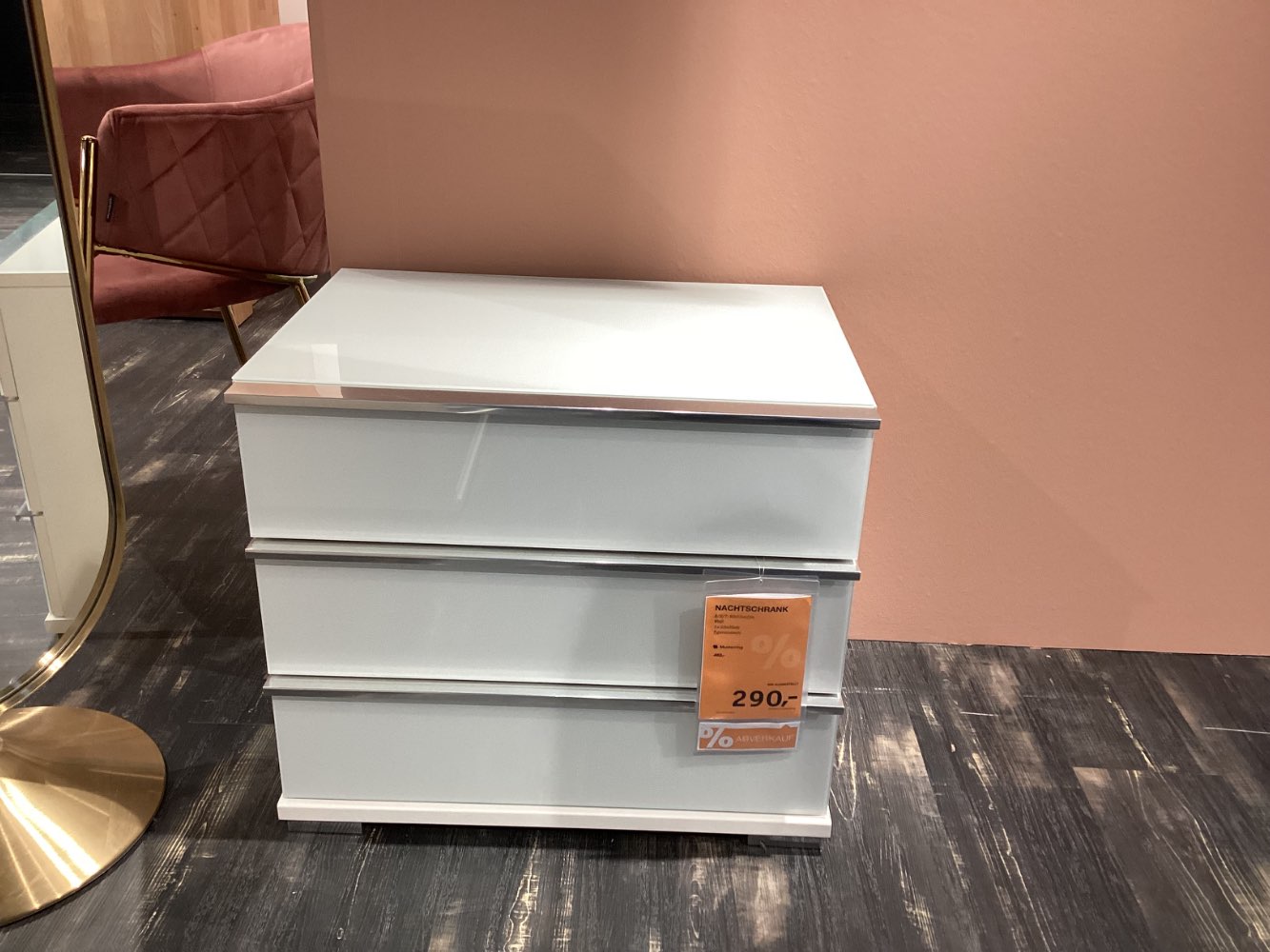 Möbel, Musterring Nachtkonsolen, 2er Set ,  60x53x42 cm, weiß