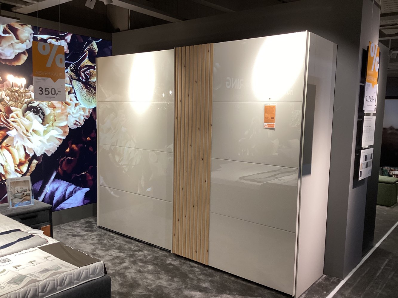 Möbel, Novel, Schwebetürenschrank, Rievas, 281x223x68, Champagner