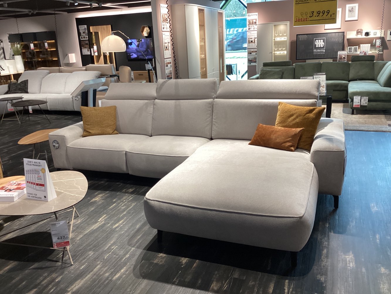 Möbel, Musterring, Ecksofa, 9450, Beige