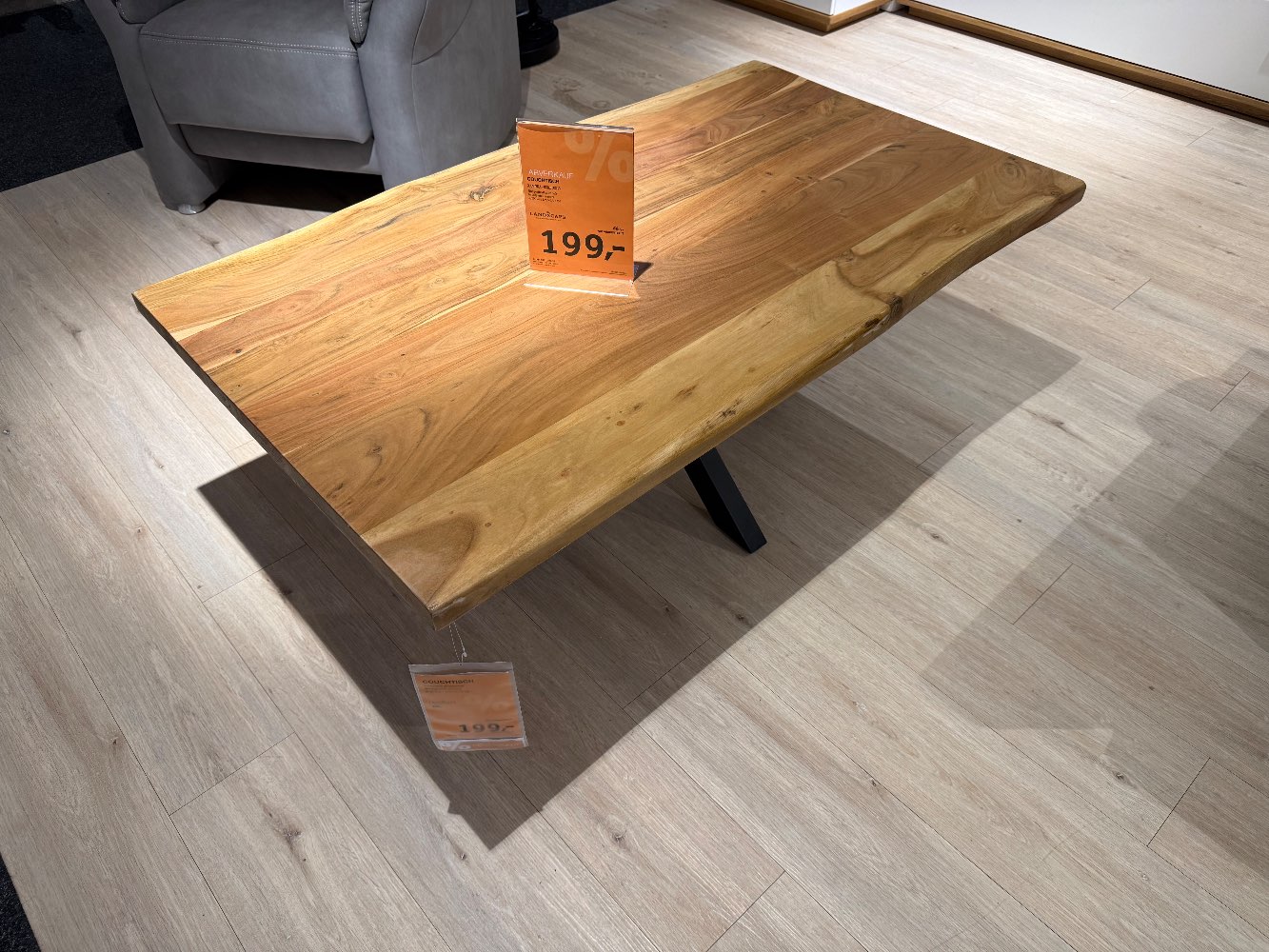 Möbel,LANDSCAPE Couchtisch Xamora,125x45x75cm,Akazie,XXXLutz