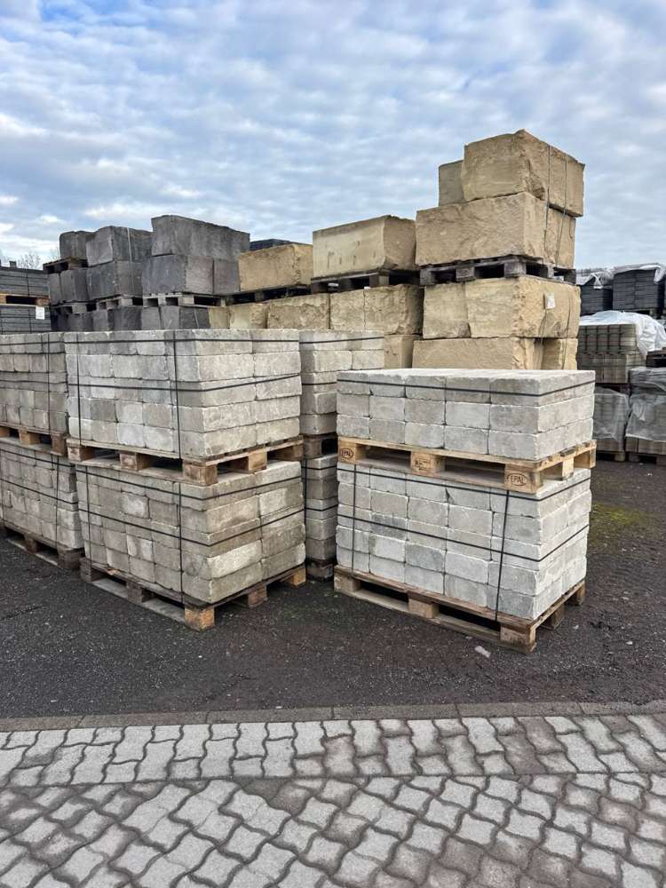 JASTO Burgmauer Kalkstein 36,5×24×12,5 cm (2.Wahl)