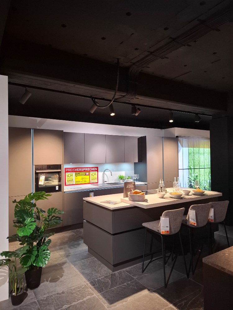 Möbel, Einbauküche Nolte Plus, 496×260, anthrazit