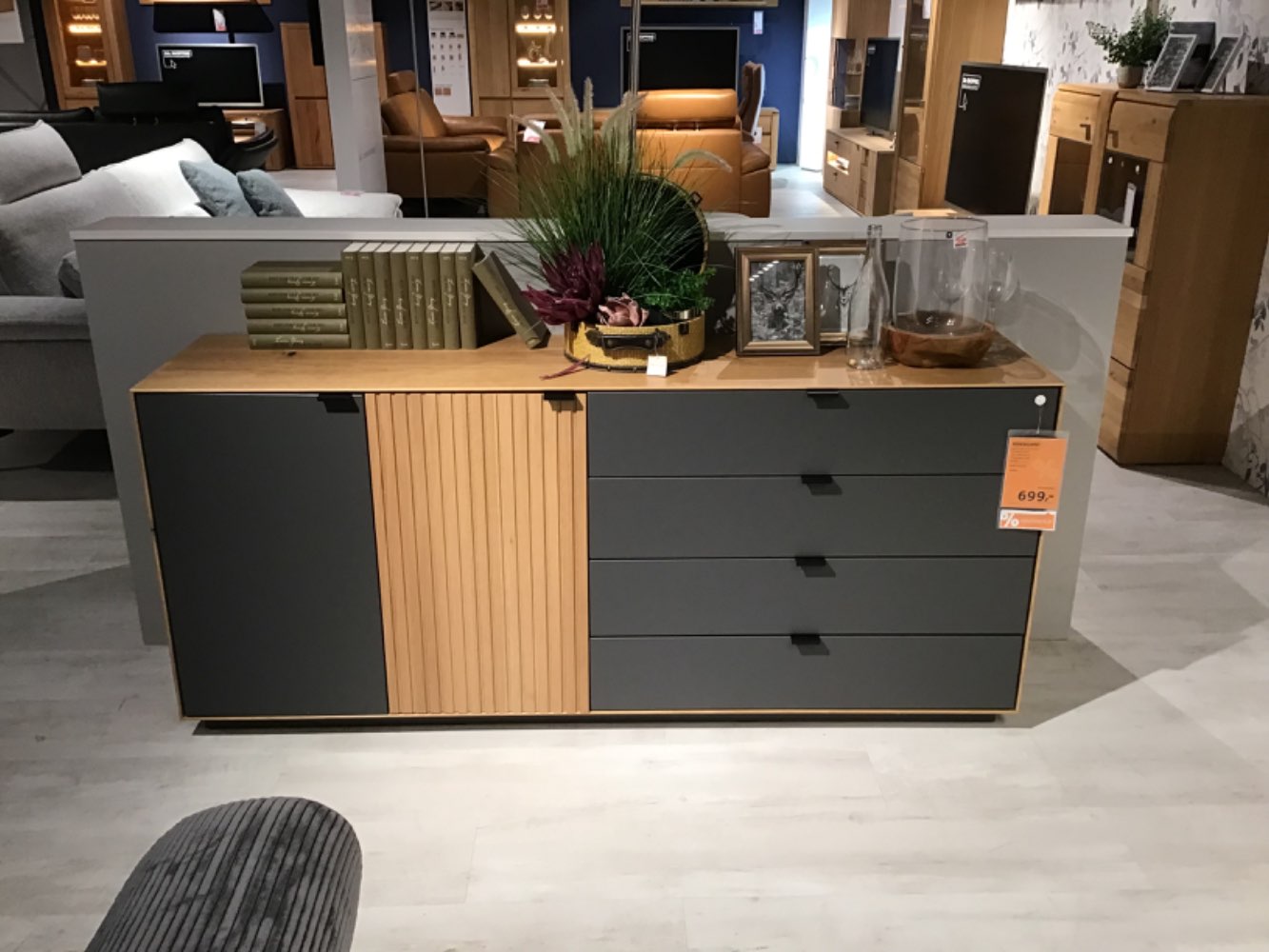 XXXLutz Ausstellungsstück Möbel Sideboard Timour Eiche grau