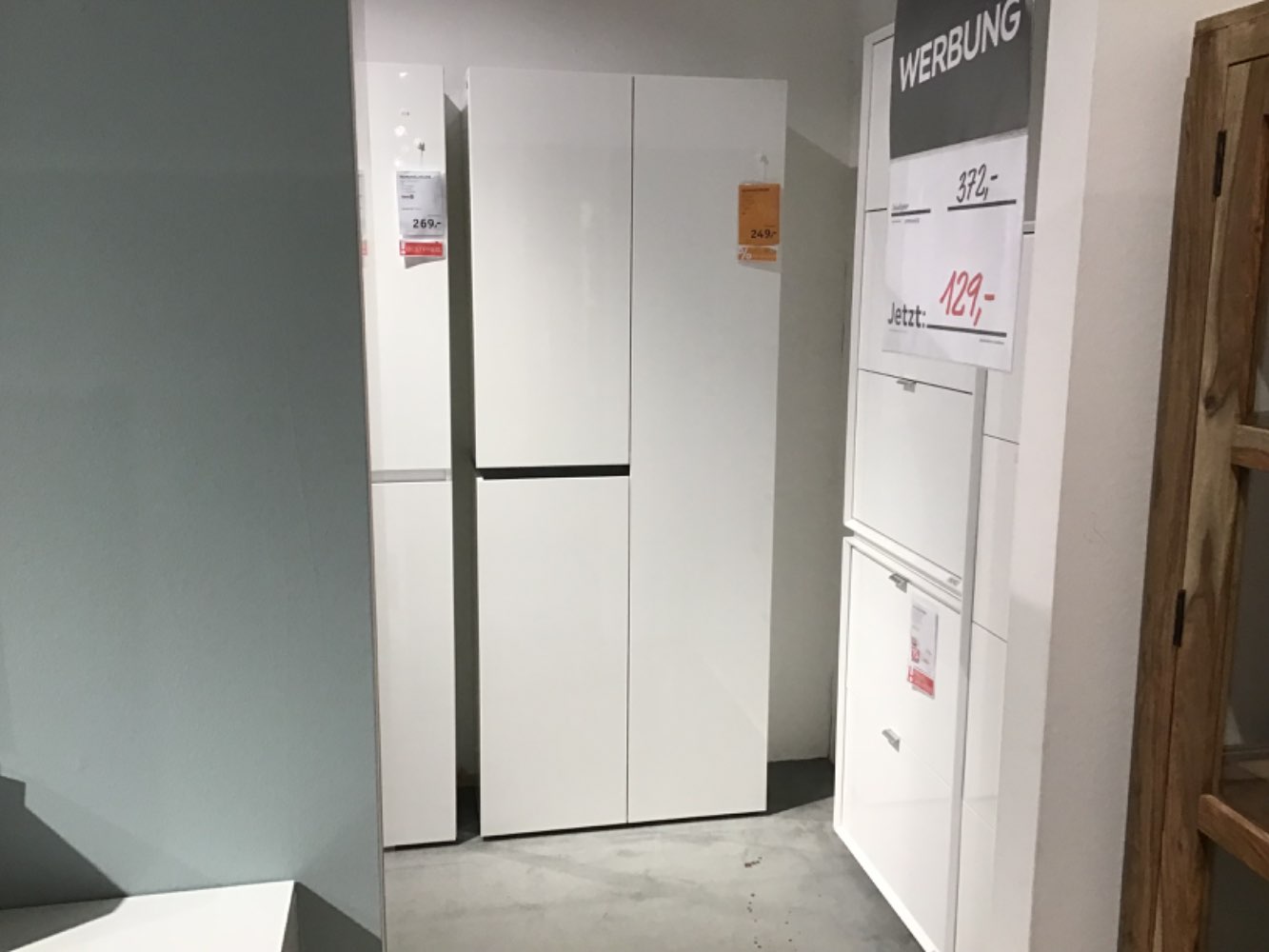 XXXLutz Ausstellungsstück Möbel Schuhschrank Yes weiß anhrazit