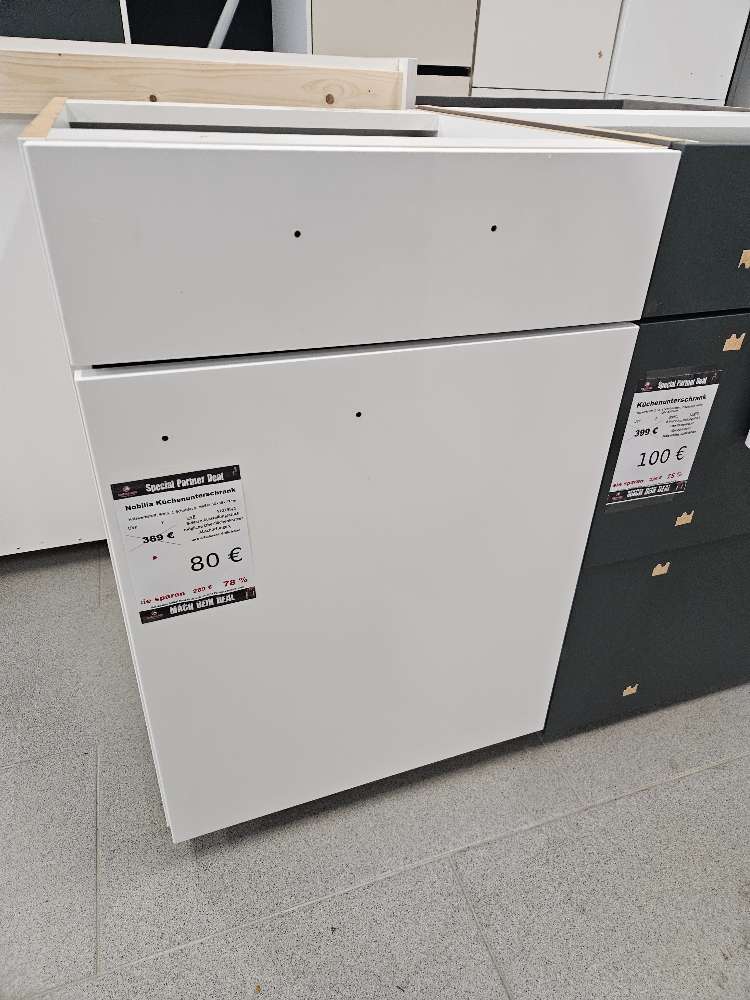 Nobilia Küchenunterschrank Weiß statt 369€