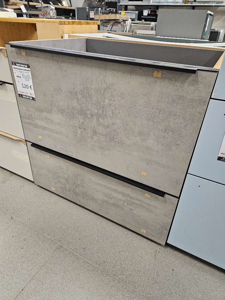Küche Spülenunterschrank Beton Optik statt 479€