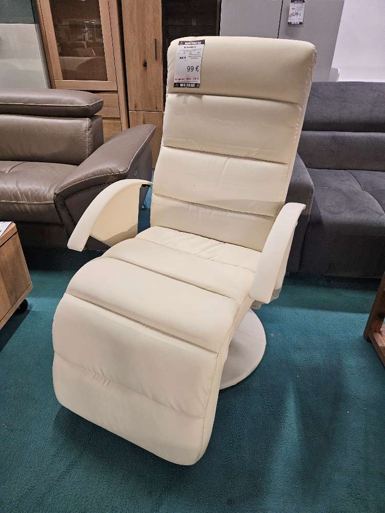 Relaxsessel Kunstleder Creme statt 349€