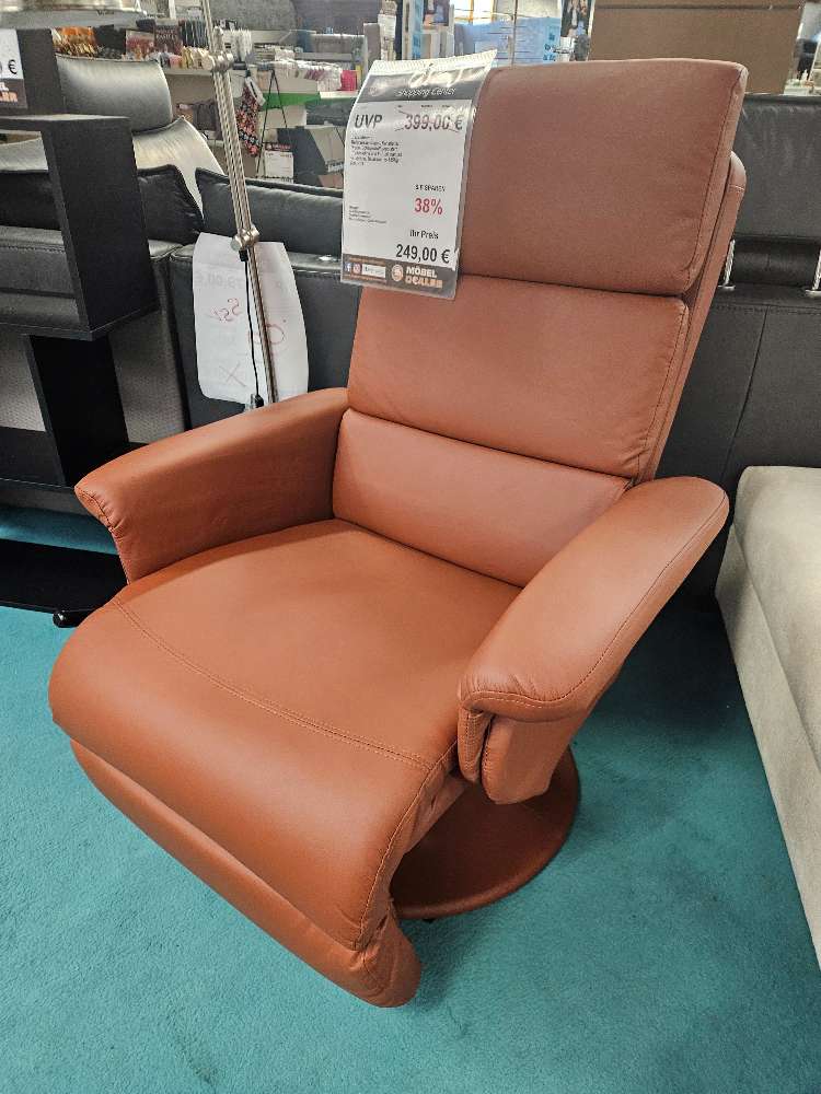 Relaxsessel Napoli Kunstleder Braun statt 399€
