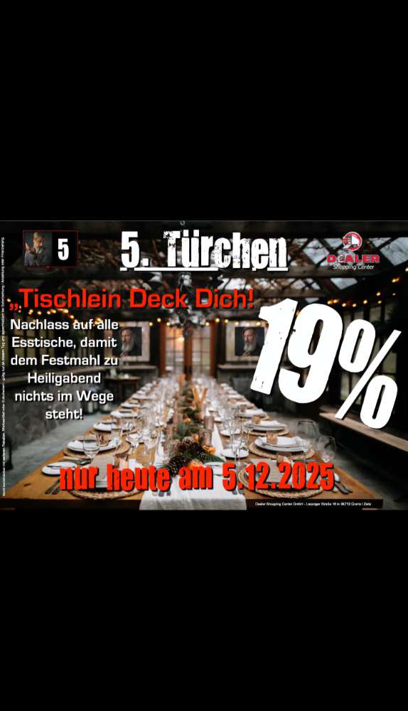 Dealer Adventskalender 2025 Möbel Restposten B Ware