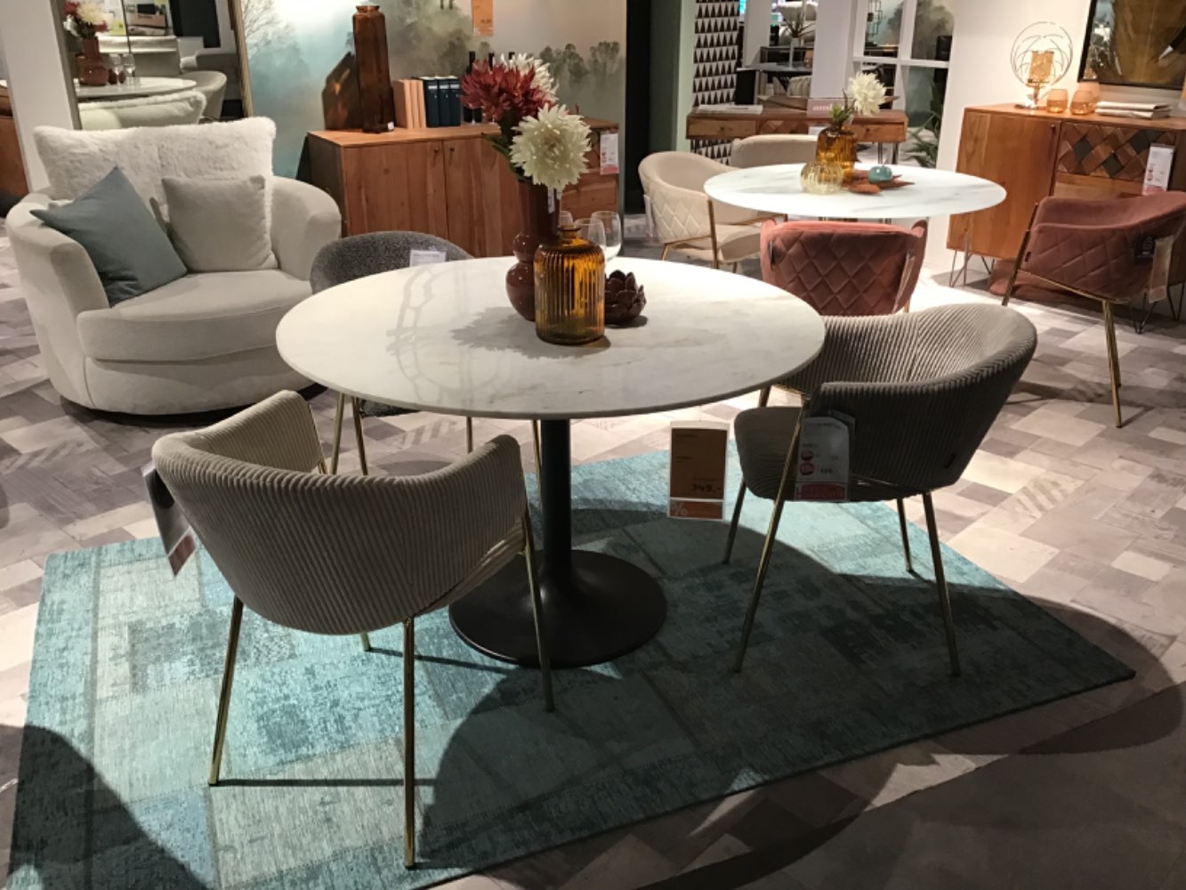 XXXLutz Ausstellungsstück Möbel Esstisch Annalena Marmor weiß