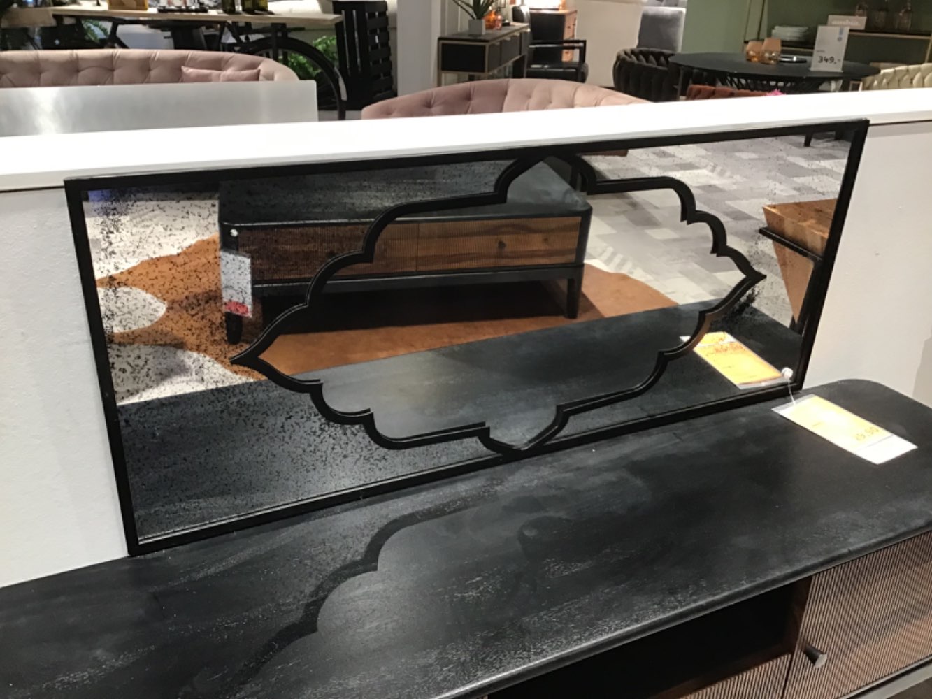 XXXLutz Ausstellungsstück Möbel Wandspiegel Don Metall schwarz