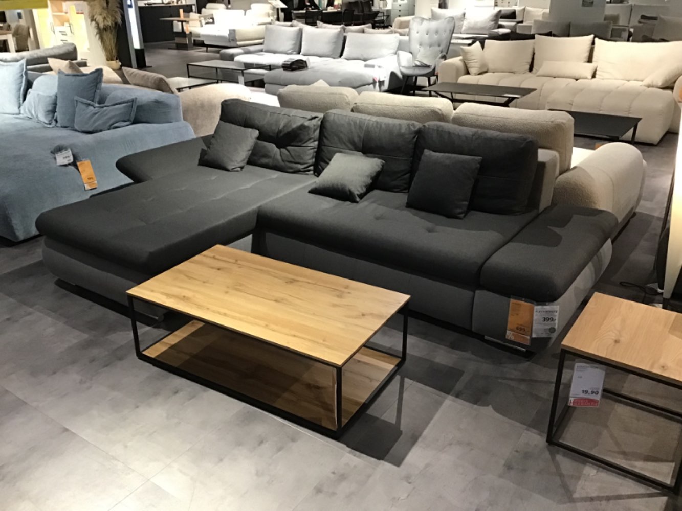 XXXLutz Ausstellungsstück Möbel Ecksofa Attila grau