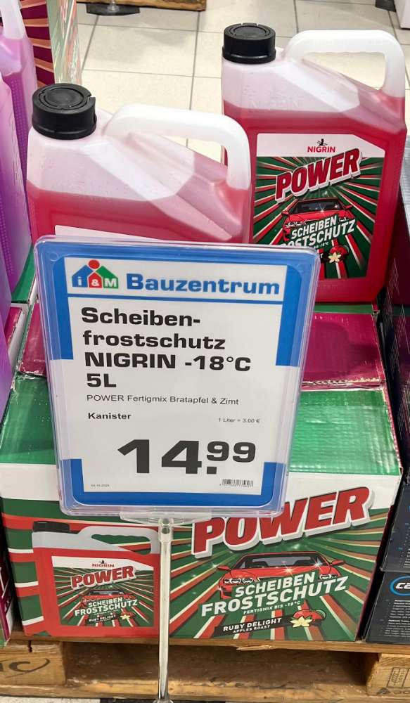 Scheibenfrostschutz NIGRIN -18 Grad 5L / Uetersen