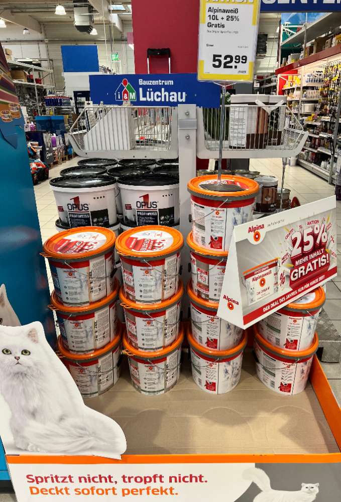Alpinaweiß 10L + 25% Gratis / Uetersen