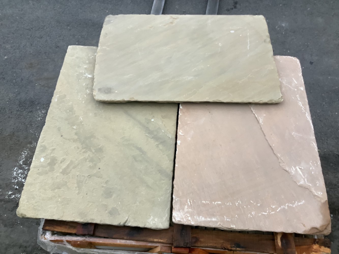 ⭐️ SONDERPOSTEN ⭐️ – Terrassenplatten, Sandstein, grau-bunt