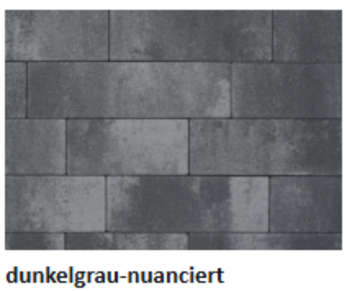 Purista Pflaster Systempflaster dunkelgrau nuanciert 8 qm (2.Wahl